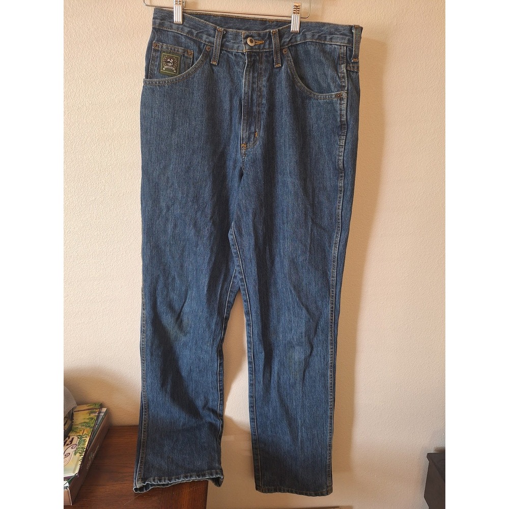 Cinch Green Label Mens Relaxed Straight Leg Jeans Medium Wash 32x34 MB90530002